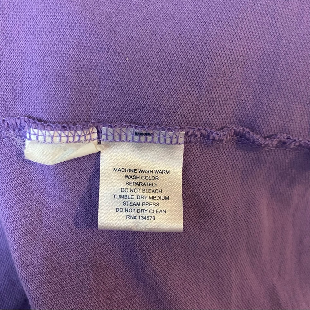 Vineyard Vines Size Large Classic Fit Purple Polo Cotton - Picture 5 of 6